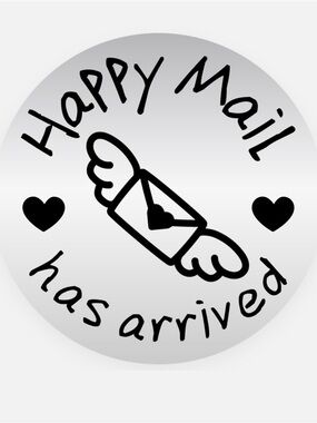 Happy Mail Has Arrived Decorative Sticker — 50 - 2 inch Stickers